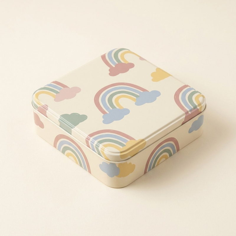 Pastelregnbue — 120 × 120 × 40 mm
