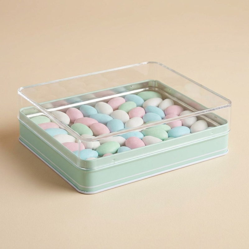 Mintgrønt akryllåg — 100 × 75 × 35 mm