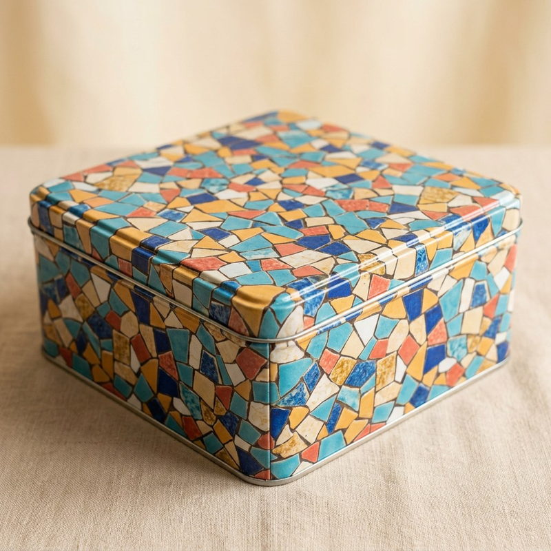 Mozaika trencadís — 265 × 175 × 45 mm