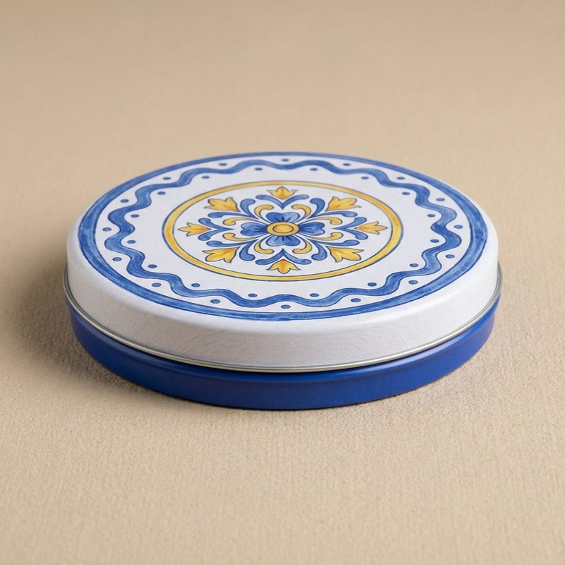 Malowany talerz ceramiczny — Ø170 × 35 mm