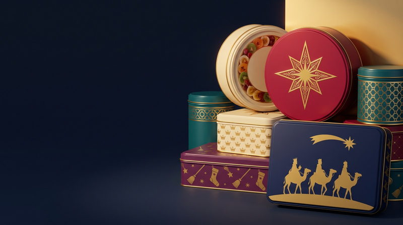 Three Kings and Befana tins