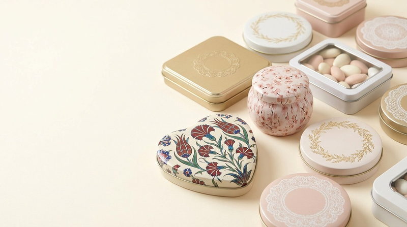 Wedding favour tins