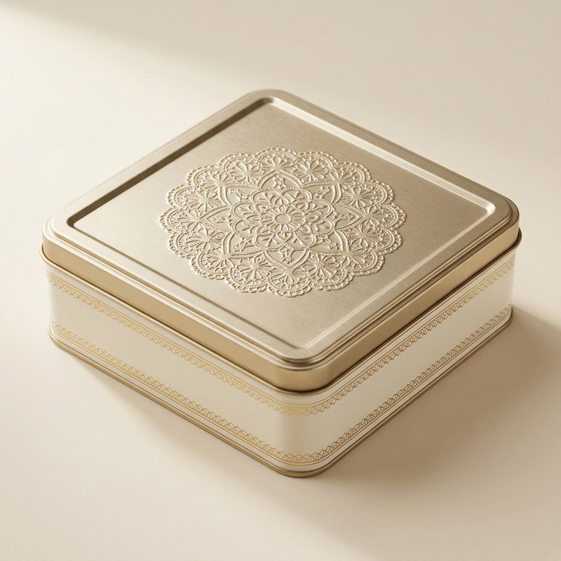 Embossed Lace — 135 × 135 × 35 mm