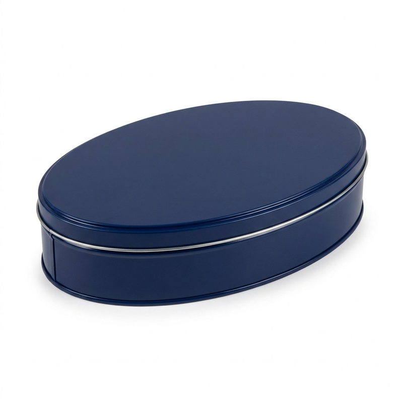 Chocolate Tin — 300 × 160 × 40 mm — Navy