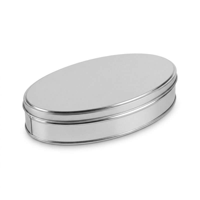 Chocolate Tin — 300 × 160 × 40 mm — Silver
