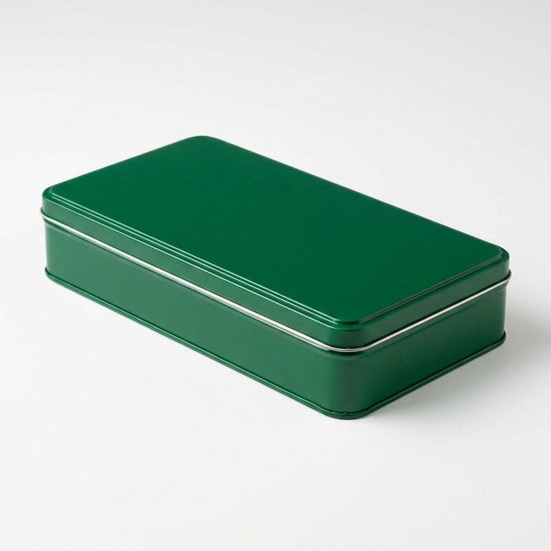 Kagedåse — 240 × 140 × 40 mm — Grøn
