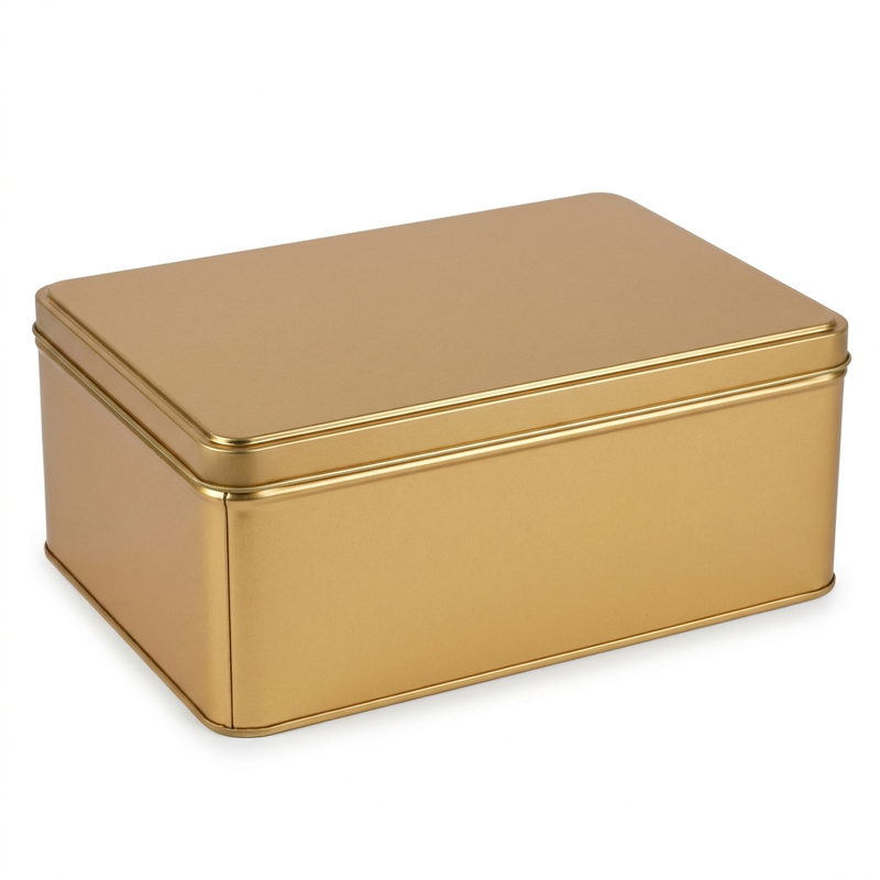 Gavedåse — 345 × 225 × 130 mm — Guld