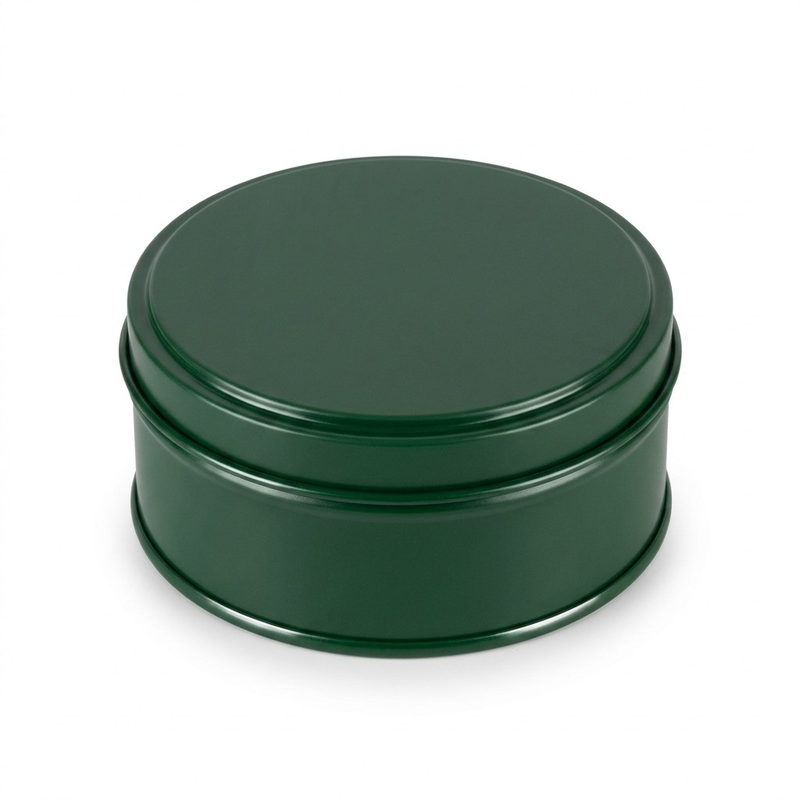Kosmetikdåse — Ø83 × 35 mm — Grøn