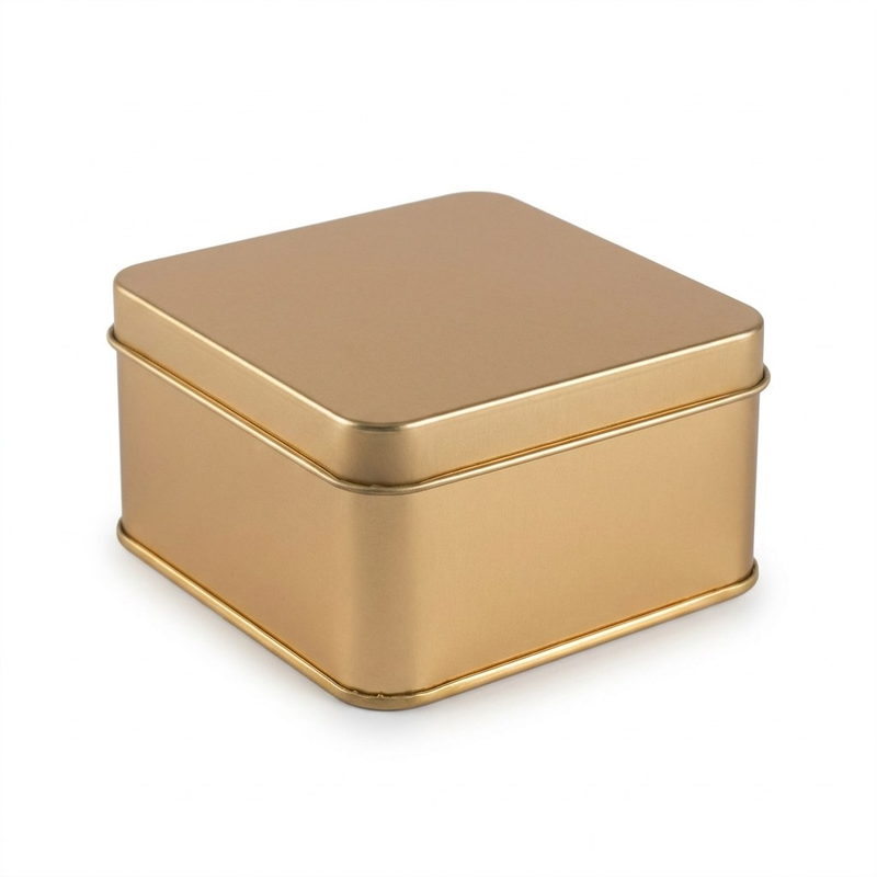 Gavedåse — 100 × 100 × 50 mm — Guld