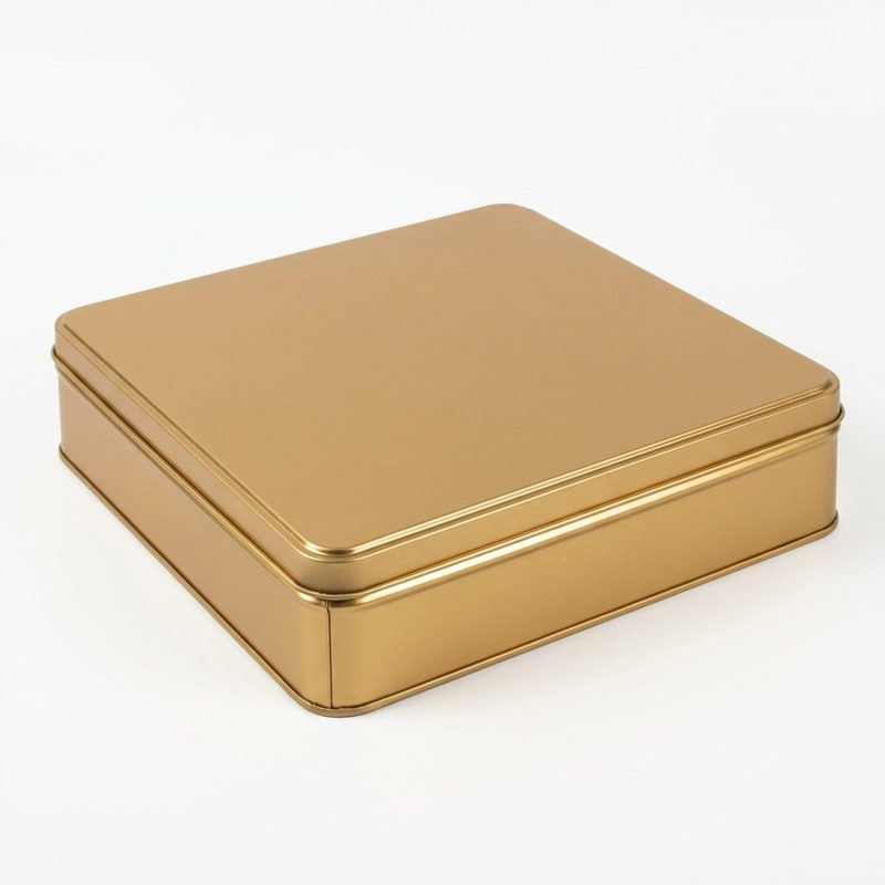 Baklavadåse — 215 × 215 × 40 mm — Guld