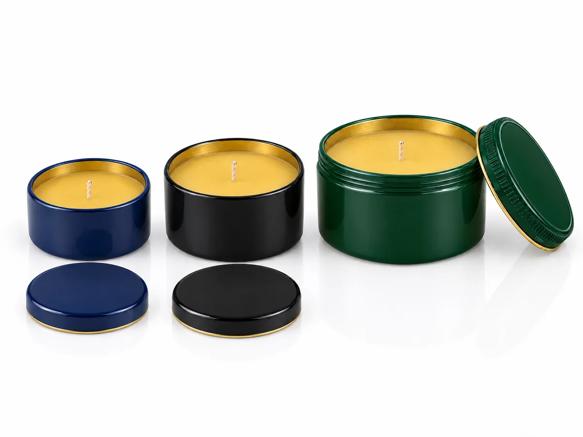 Beeswax Candles in Tins — Tins that suit beeswax