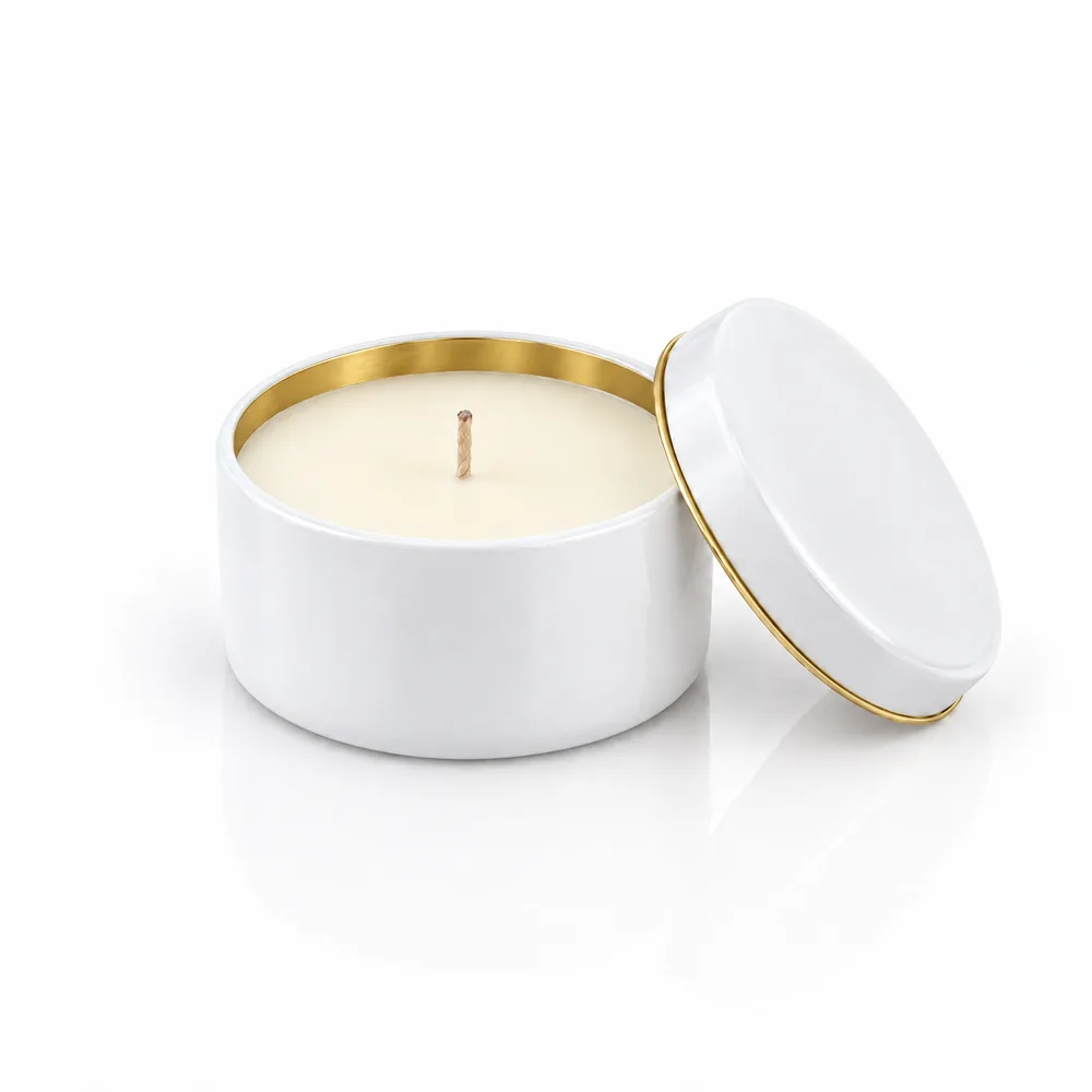 Corporate Gift Candles in Branded Tins — Single tins
