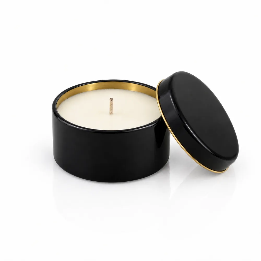 Corporate Gift Candles in Branded Tins — Your logo, your message