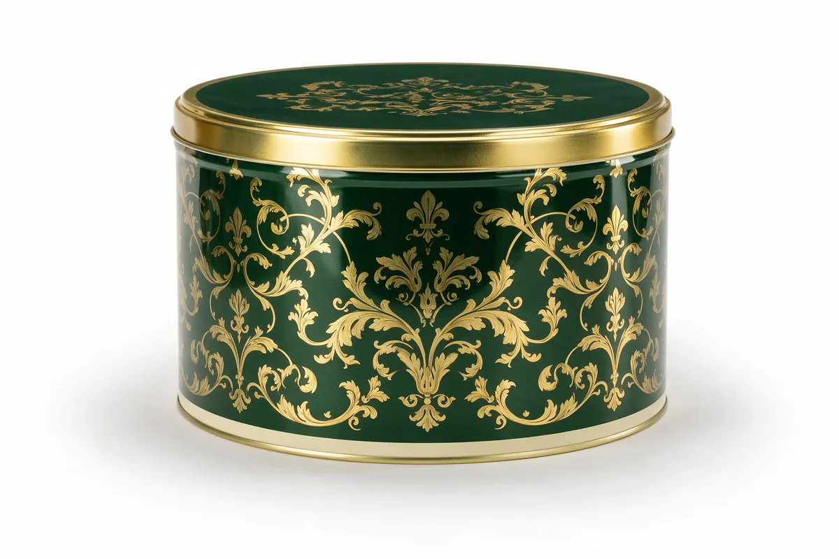 Panettone Tin — Ø215 × 150 mm