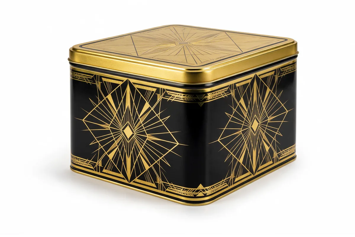 Panettone Tin — 235 × 235 × 150 mm