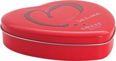 Latta per cioccolatini a forma di cuore — 203 × 195 × 40 mm