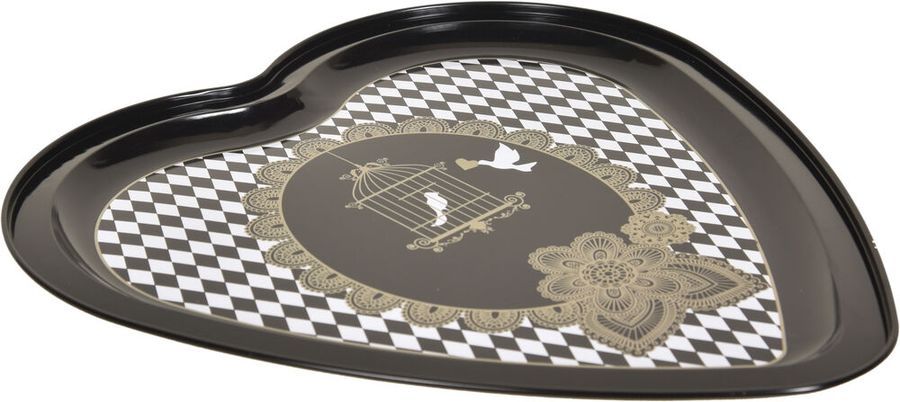 Bandeja em forma de coração — 263 × 263 mm